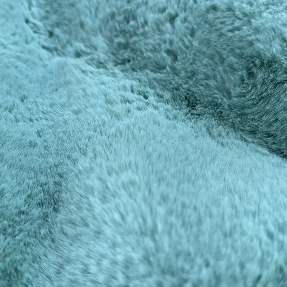 Sophie Mint faux fur pillow